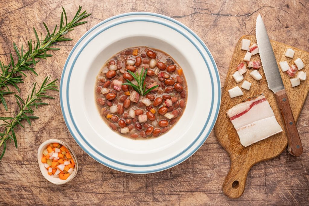 Zuppa di fagioli e lardo-Segata Salumi