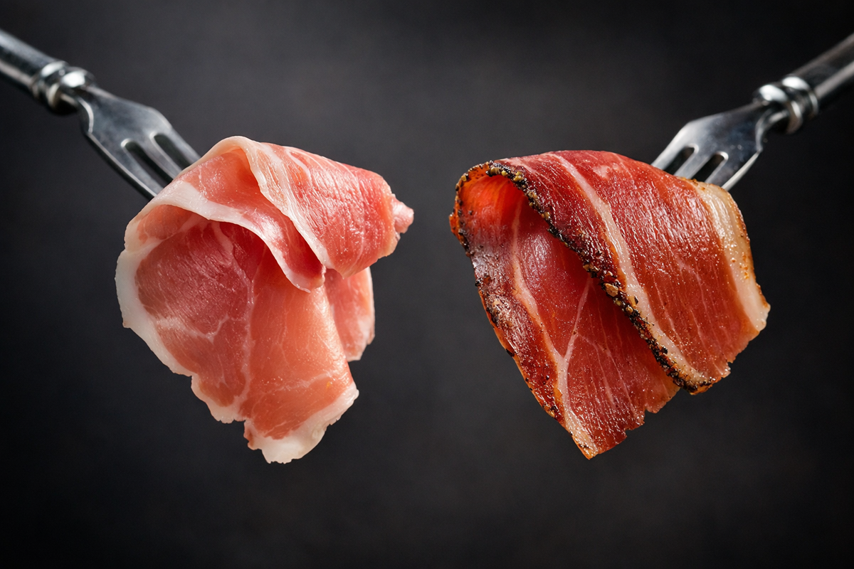 Differenze tra speck e prosciutto crudo-Segata Salumi
